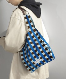 ANEMONE | チェック柄ニットバッグ(トートバッグ)