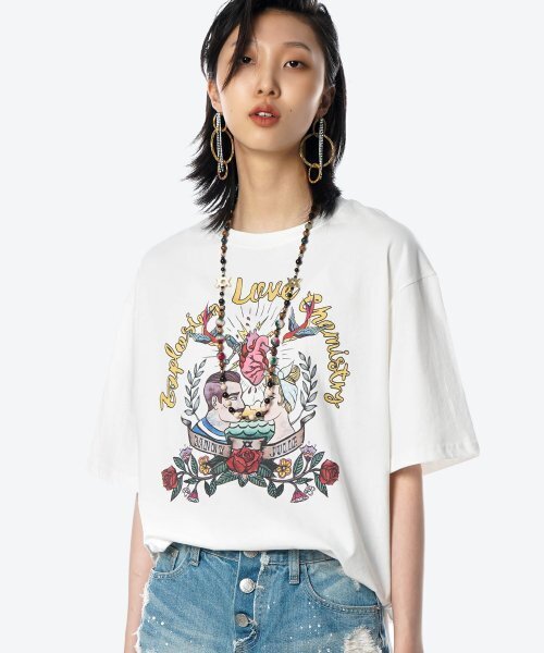 UNTAGE(アンテージ)の「オールドスクールプリントオーバーサイズTシャツ(UNISEX)_UTT-ST14(Tシャツ/カットソー・メンズ・その他・FREE)」の3枚目の写真