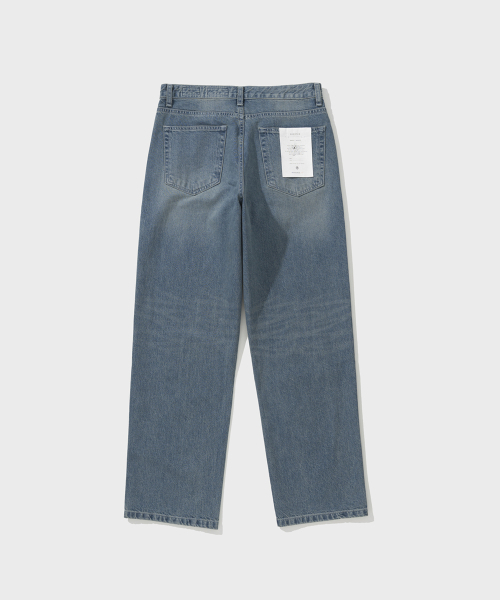 SHIRTER（シャーター）の「5P WIDE DENIM PANTS (FADED BLUE)（デニムパンツ・メンズ・その他・SMALL/MEDIUM/LARGE）」の2枚目の写真