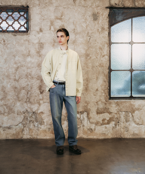 SHIRTER（シャーター）の「5P WIDE DENIM PANTS (FADED BLUE)（デニムパンツ・メンズ・その他・SMALL/MEDIUM/LARGE）」の4枚目の写真