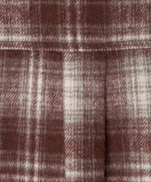 MENASOO(ミナス)の「MNS Classic Check Oversized Shirt Jacket_Burgundy(その他アウター・レディース・バーガンディー・F)」の19枚目の写真