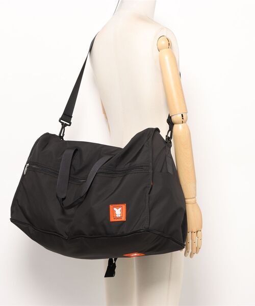 Miffy( ミッフィー)の「【miffy/ミッフィー】 70thアイテム ナインチェ チャーム付き折りたたみボストンバッグ(L)(ボストンバッグ・レディース・ブラック・FREE)」の19枚目の写真