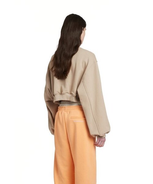 TRUNK PROJECT(トランクプロジェクト)の「Logo Cropped Sweatshirt_Beige(スウェット・レディース・ベージュ・MEDIUM/SMALL/X-SMALL)」の2枚目の写真