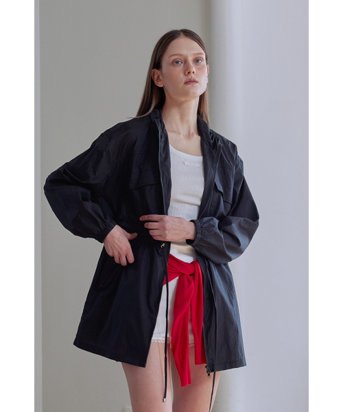 AFTERHOURS（アフターアワーズ）の「LIGHT WEIGHT JACKET (BLACK)（ナイロンジャケット・レディース・その他・FREE）」の2枚目の写真