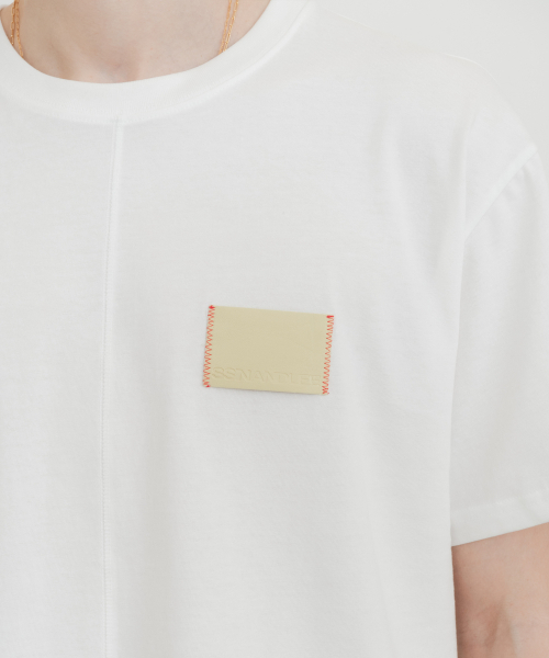 SSIN AND LEE(シンアンドリー)の「エッセンシャルレモンレザーTシャツホワイト(Tシャツ/カットソー・メンズ・その他・MEDIUM/LARGE)」の3枚目の写真