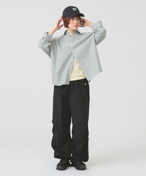 GYMPHLEX（ジムフレックス）の「【別注】Gymphlex / ストライプ シャツ（シャツ/ブラウス・レディース・ブルー/グリーン・14）」の3枚目の写真