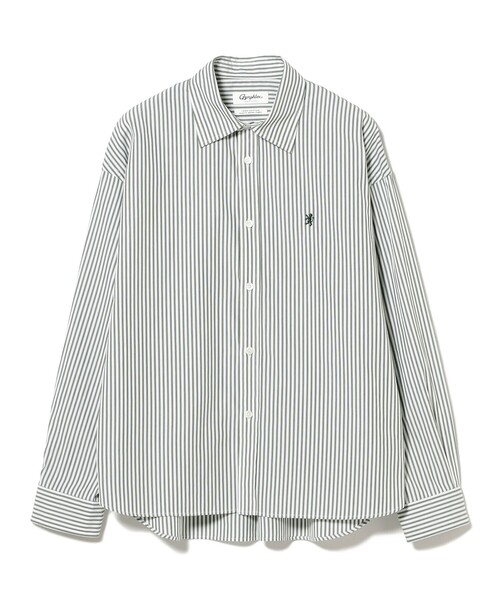 GYMPHLEX（ジムフレックス）の「【別注】Gymphlex / ストライプ シャツ（シャツ/ブラウス・レディース・ブルー/グリーン・14）」の11枚目の写真