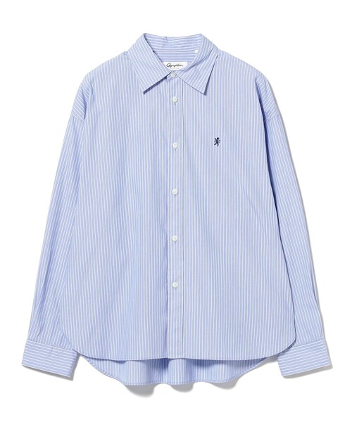 GYMPHLEX（ジムフレックス）の「【別注】Gymphlex / ストライプ シャツ（シャツ/ブラウス・レディース・ブルー/グリーン・14）」の14枚目の写真