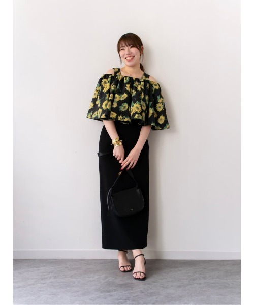 LOULOU WILLOUGHBY(ルルウィルビー)の「【LOULOU WILLOUGHBY】ダブルクロスタイトスカート(スカート・レディース・アイボリー/キャメル/ブラック・1/2)」の8枚目の写真