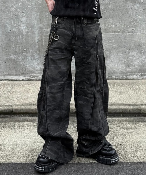 【Rosen Kreuz】ZIP WIDE BAGGY PANTS Rosen Kreuz】ZIP WIDE BAGGY PANTS | OUR BRAND,Rosen Kreuz