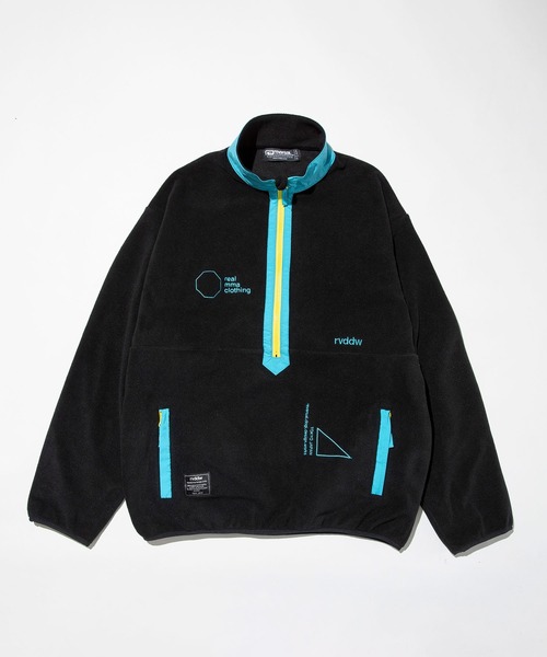 reversal.dogi.design.works(リバーサル・ドーギ・デザイン・ワークス)の「<reversal/リバーサル>EMBROIDERY HALF ZIP COLOR FLEECE JACKET(その他アウター・メンズ・ターコイズブルー/ブラック/パープル・LARGE/MEDIUM/X-LARGE)」の2枚目の写真