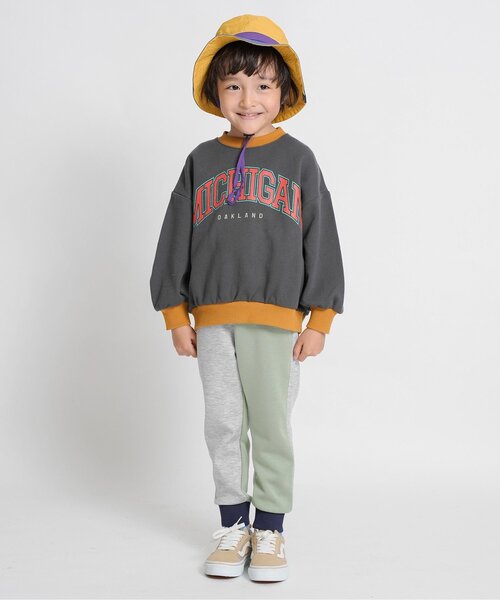 F.O.KIDS（エフオーキッズ）の「配色カレッジトレーナー_ジュニア対応（スウェット・キッズ・オフホワイト/レッド/グリーン/チャコール・140/130/120/110/100/90/80）」の13枚目の写真