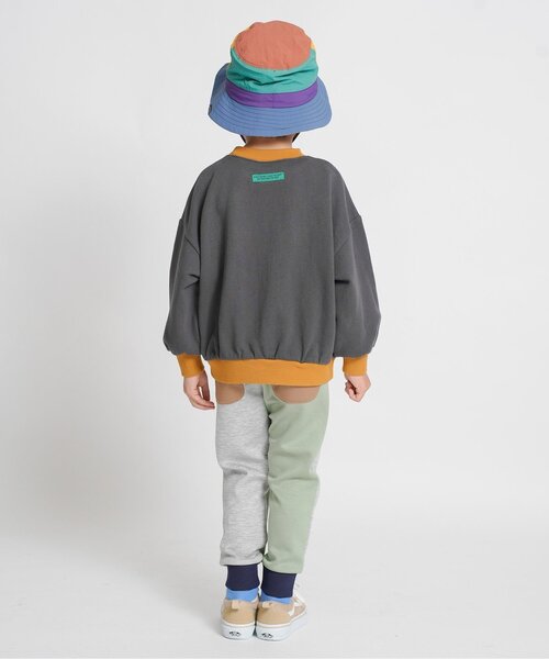 F.O.KIDS（エフオーキッズ）の「配色カレッジトレーナー_ジュニア対応（スウェット・キッズ・オフホワイト/レッド/グリーン/チャコール・140/130/120/110/100/90/80）」の14枚目の写真