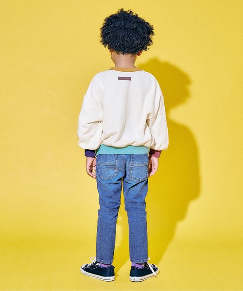 F.O.KIDS（エフオーキッズ）の「配色カレッジトレーナー_ジュニア対応（スウェット・キッズ・オフホワイト/レッド/グリーン/チャコール・140/130/120/110/100/90/80）」の17枚目の写真