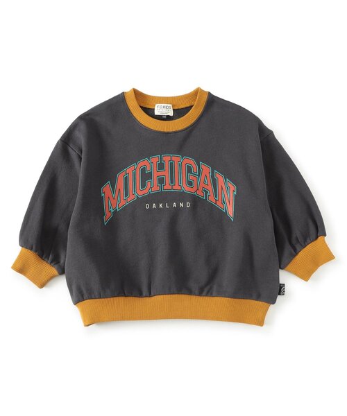 F.O.KIDS（エフオーキッズ）の「配色カレッジトレーナー_ジュニア対応（スウェット・キッズ・オフホワイト/レッド/グリーン/チャコール・140/130/120/110/100/90/80）」の20枚目の写真