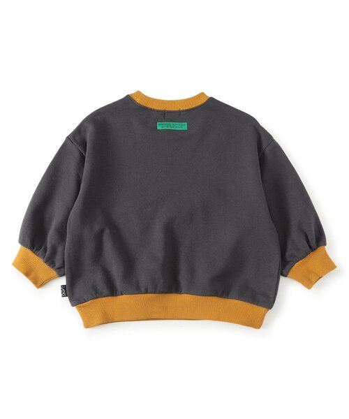 F.O.KIDS（エフオーキッズ）の「配色カレッジトレーナー_ジュニア対応（スウェット・キッズ・オフホワイト/レッド/グリーン/チャコール・140/130/120/110/100/90/80）」の7枚目の写真