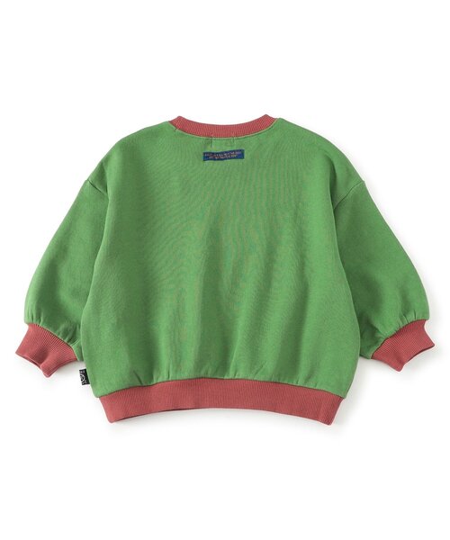 F.O.KIDS（エフオーキッズ）の「配色カレッジトレーナー_ジュニア対応（スウェット・キッズ・オフホワイト/レッド/グリーン/チャコール・140/130/120/110/100/90/80）」の8枚目の写真