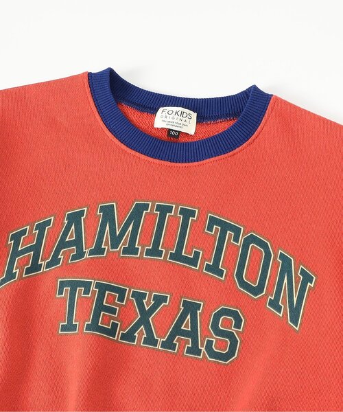 F.O.KIDS（エフオーキッズ）の「配色カレッジトレーナー_ジュニア対応（スウェット・キッズ・オフホワイト/レッド/グリーン/チャコール・140/130/120/110/100/90/80）」の11枚目の写真