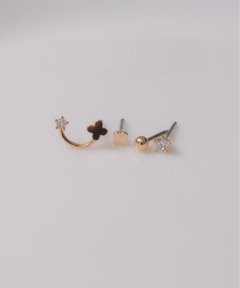 大澤鼈甲＞4mm EARRING BLACK/シングルピアス ¨（ピアス（片耳用