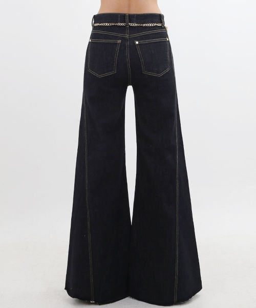 CHEAPCHIC（チップシック）の「Dark wide non-fade denim pants（デニムパンツ・レディース・その他・SMALL）」の3枚目の写真