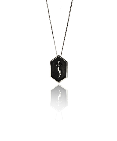 Seth Luna Black Sword Necklace