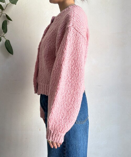 DouDou（ドゥドゥ）の「ローゲージニットカーディガン（カーディガン/ボレロ・レディース・ピンク/ブルー/オフホワイト・FREE）」の11枚目の写真