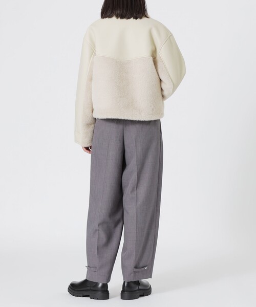 LOVELESS（ラブレス）の「ファーコンビワークブルゾン（ブルゾン・レディース・ホワイト系その他/グレー/ブラウン系その他5・34/36）」の7枚目の写真