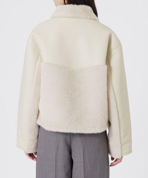 LOVELESS（ラブレス）の「ファーコンビワークブルゾン（ブルゾン・レディース・ホワイト系その他/グレー/ブラウン系その他5・34/36）」の10枚目の写真