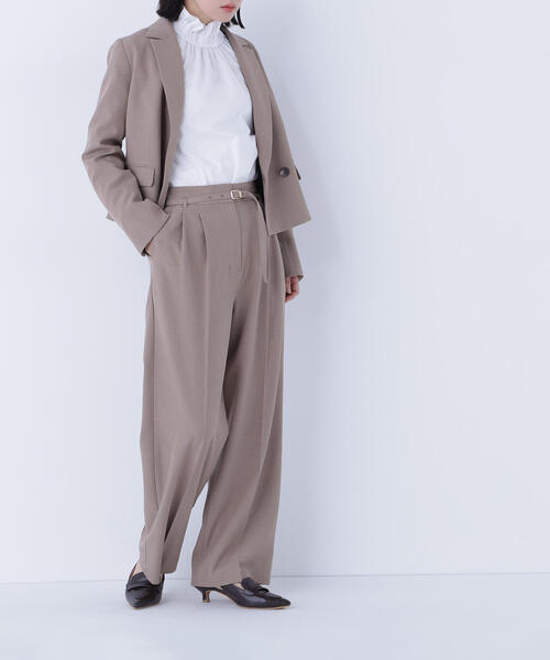 ◇クラッシー SETUP ツータックパンツ（その他パンツ）｜NATURAL