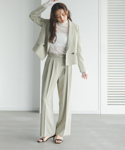 ◇クラッシー SETUP ツータックパンツ（その他パンツ）｜NATURAL