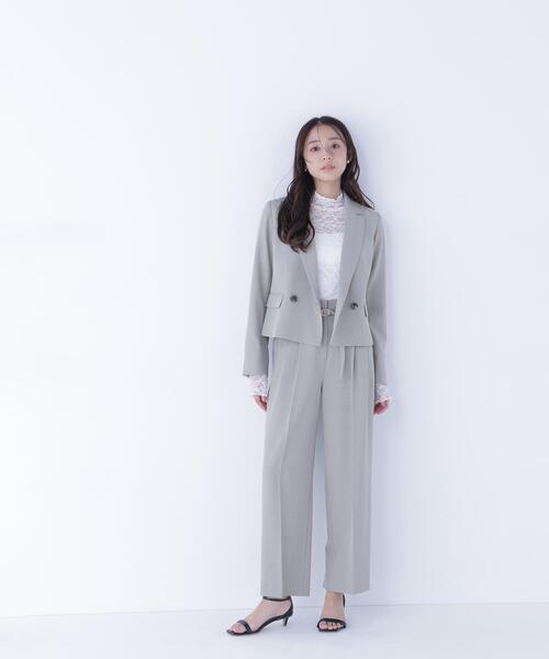 NATURAL BEAUTY BASIC(ナチュラルビューティーベーシック)の「◇クラッシー SETUP ツータックパンツ(その他パンツ・レディース・カーキ/ブラウン・MEDIUM/SMALL)」の10枚目の写真