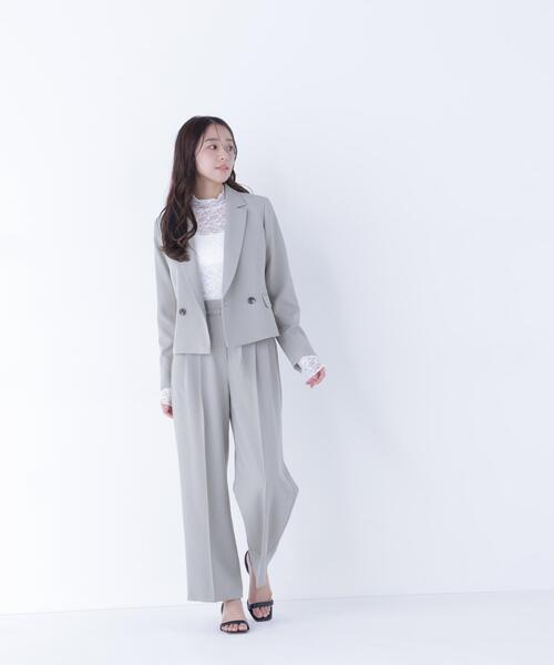 NATURAL BEAUTY BASIC(ナチュラルビューティーベーシック)の「◇クラッシー SETUP ツータックパンツ(その他パンツ・レディース・カーキ/ブラウン・MEDIUM/SMALL)」の14枚目の写真