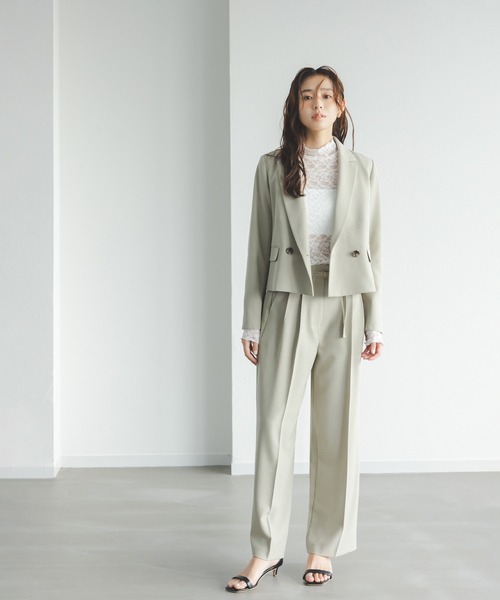 ◇クラッシー SETUP ツータックパンツ（その他パンツ）｜NATURAL