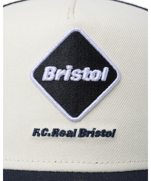 F.C.Real Bristol（エフシーレアルブリストル）の「NEW ERA EMBLEM 9FORTY A-FRAME MESH CAP（キャップ・メンズ・ブラック/オフホワイト・FREE）」の12枚目の写真