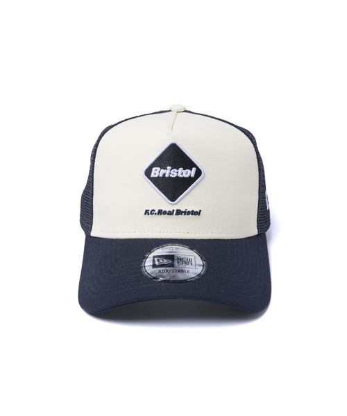 F.C.Real Bristol（エフシーレアルブリストル）の「NEW ERA EMBLEM 9FORTY A-FRAME MESH CAP（キャップ・メンズ・ブラック/オフホワイト・FREE）」の13枚目の写真