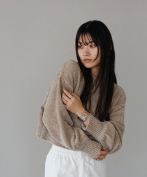 velour mall pullover / ベロアモールニットプルオーバー