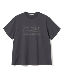 タイポレイヤードTシャツ [ミッドナイトブラック]
