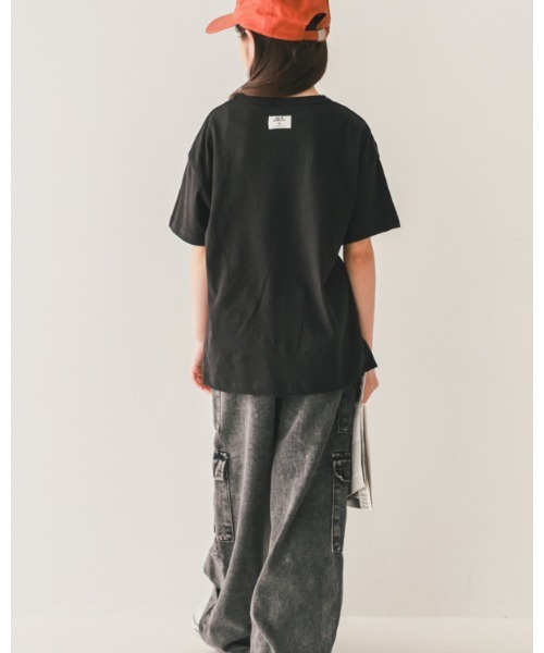 jeans-b(ジーンズベー)の「ジーンズベー NEEDSTシャツ(Tシャツ/カットソー・キッズ・アイボリー/ブラック/チャコールグレー・140cm/150cm/160cm/130cm)」の6枚目の写真