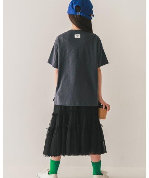 jeans-b(ジーンズベー)の「ジーンズベー NEEDSTシャツ(Tシャツ/カットソー・キッズ・アイボリー/ブラック/チャコールグレー・140cm/150cm/160cm/130cm)」の9枚目の写真