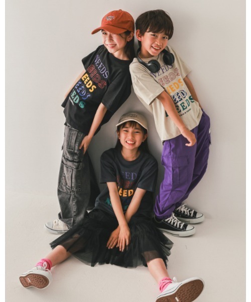 jeans-b(ジーンズベー)の「ジーンズベー NEEDSTシャツ(Tシャツ/カットソー・キッズ・アイボリー/ブラック/チャコールグレー・140cm/150cm/160cm/130cm)」の14枚目の写真