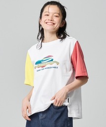 【綿100％】柄ロゴ半袖Tシャツ