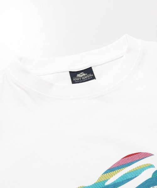 KRIFF MAYER Lady's Collection（クリフメイヤーレディースコレクション）の「【綿100％】柄ロゴ半袖Tシャツ（Tシャツ/カットソー・レディース・カラフル/レッド/ネイビー/チャコール/オフホワイト・LARGE/MEDIUM）」の19枚目の写真