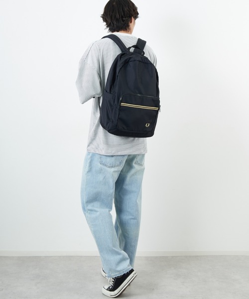 FRED PERRY（フレッドペリー）の「【WEB先行予約】[FRED PERRY/フレッドペリー] ティップ テープ バックパック（WEB限定）（バックパック/リュック・レディース・ブラック・ONE SIZE）」の20枚目の写真