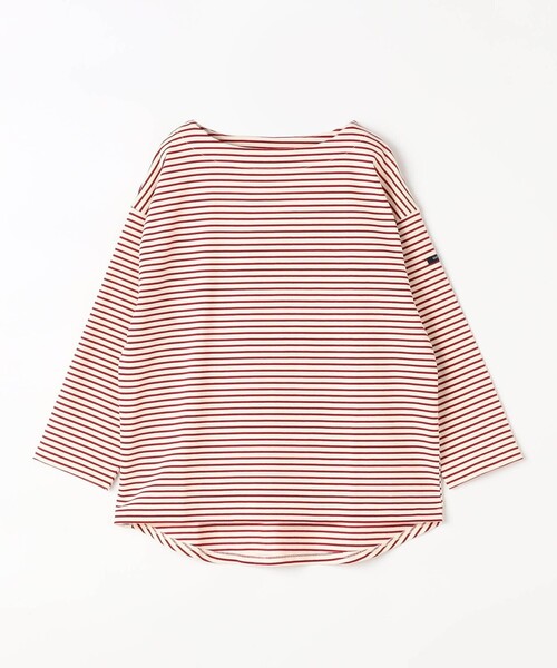 Grand PARK（グランドパーク）の「日本製　デラヴェ 天竺ボーダーカットソー（その他トップス・レディース・ブラック/グリーン/レッド・M/S）」の7枚目の写真