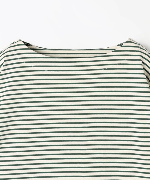 Grand PARK（グランドパーク）の「日本製　デラヴェ 天竺ボーダーカットソー（その他トップス・レディース・ブラック/グリーン/レッド・M/S）」の11枚目の写真