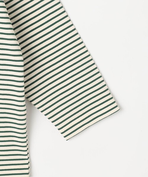 Grand PARK（グランドパーク）の「日本製　デラヴェ 天竺ボーダーカットソー（その他トップス・レディース・ブラック/グリーン/レッド・M/S）」の12枚目の写真