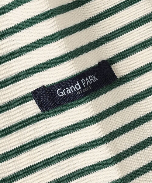 Grand PARK（グランドパーク）の「日本製　デラヴェ 天竺ボーダーカットソー（その他トップス・レディース・ブラック/グリーン/レッド・M/S）」の13枚目の写真