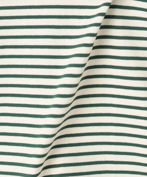 Grand PARK（グランドパーク）の「日本製　デラヴェ 天竺ボーダーカットソー（その他トップス・レディース・ブラック/グリーン/レッド・M/S）」の16枚目の写真