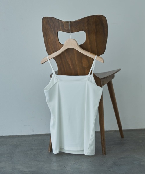 Doux archives（ドゥアルシーヴ）の「フロントダブルキャミソール（キャミソール・レディース・ブラック/オフホワイト/ベージュ・FREE）」の16枚目の写真