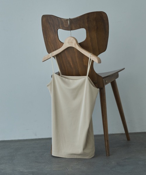 Doux archives（ドゥアルシーヴ）の「フロントダブルキャミソール（キャミソール・レディース・ブラック/オフホワイト/ベージュ・FREE）」の15枚目の写真